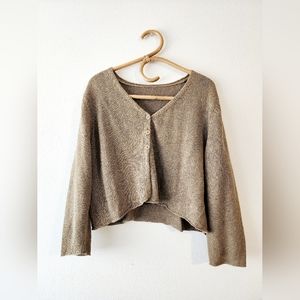 Vintage Cropped Knit Cardi